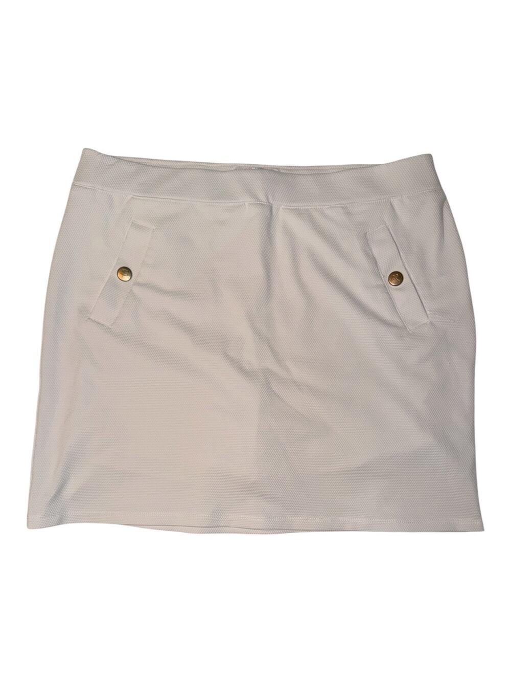 Stella Parker Women’s Large White Textured Athletic Skort